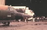 YC-14 rollout with C-130 in forground